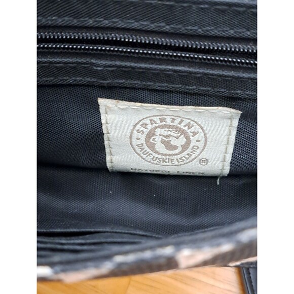 Spartina 449 Daufuskie Island Black & White Geometric Pattern Small Crossbody - Picture 16 of 16